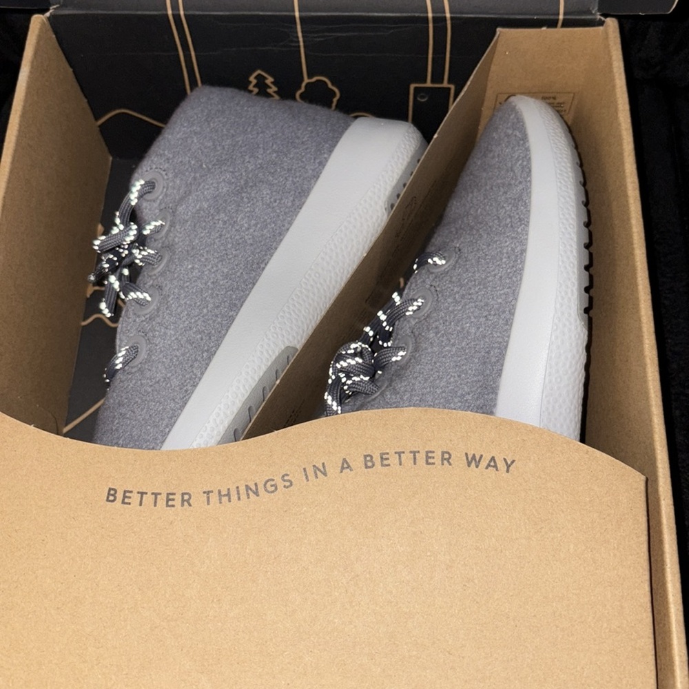 Wool Runner-up Mizzles - Medium Grey (Light Grey Sole) - Picture 8 of 11